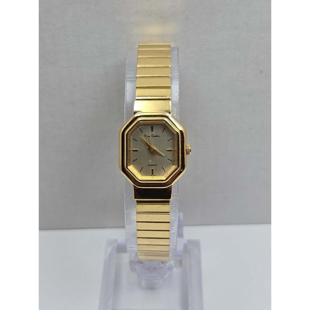 Pierre Cardin Vintage Womens Gold Tone Octagon Dress Watch Dainty New Battery